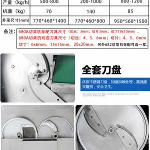 旭眾680A切菜機(jī) 小型多功能切菜機(jī)器 商用切菜機(jī) 全自動(dòng)切菜機(jī)