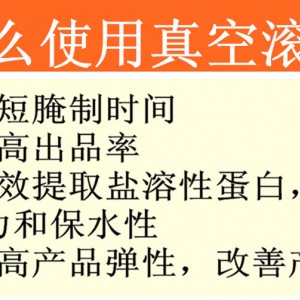 濰坊廠家供應大型商用多功能雞柳真空滾揉腌制機